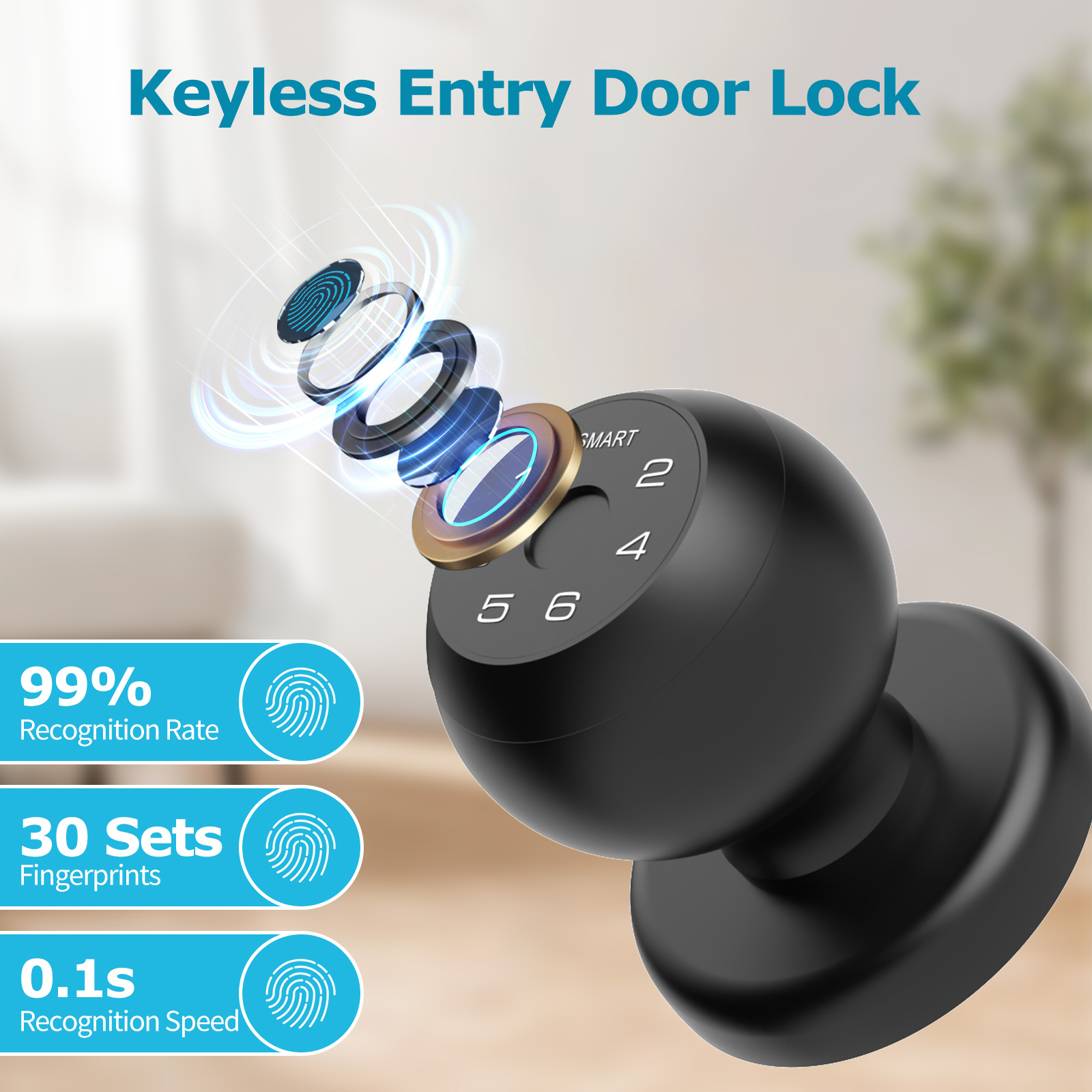 Viladepot スマートロック指紋ドアロックアプリ制御  - Smart Home Door Lock のレビューと価格