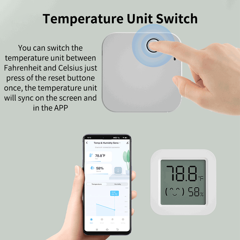 Tuya Zigbee 温度湿度センサー冷蔵庫センサーミニ  - Temperature Sensor のレビューと価格
