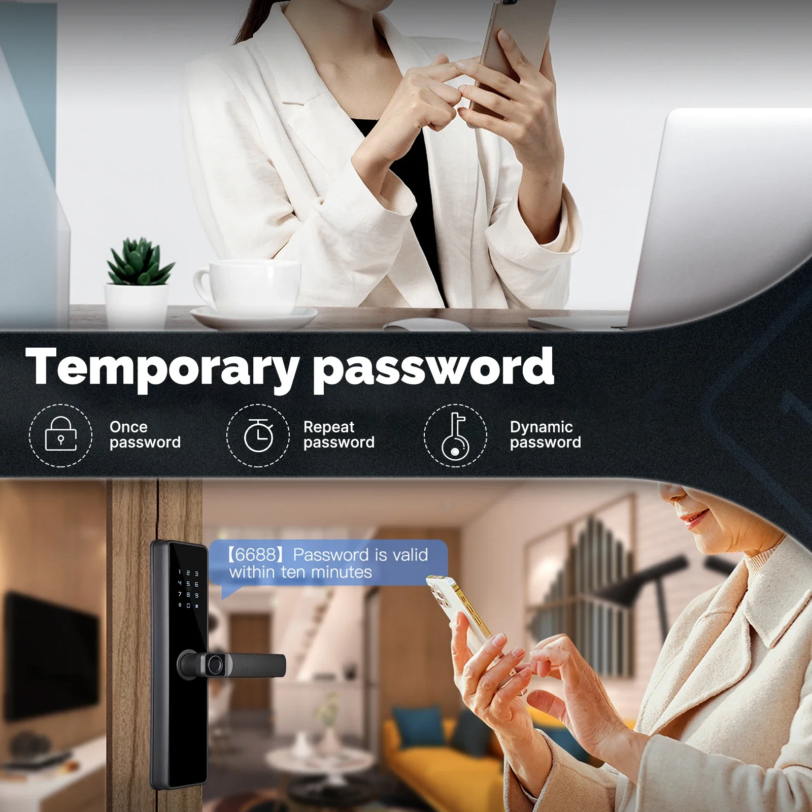 Moes-Tuya Zigbee-インテリジェントインドアロ - Smart Home Door Lock のレビューと価格