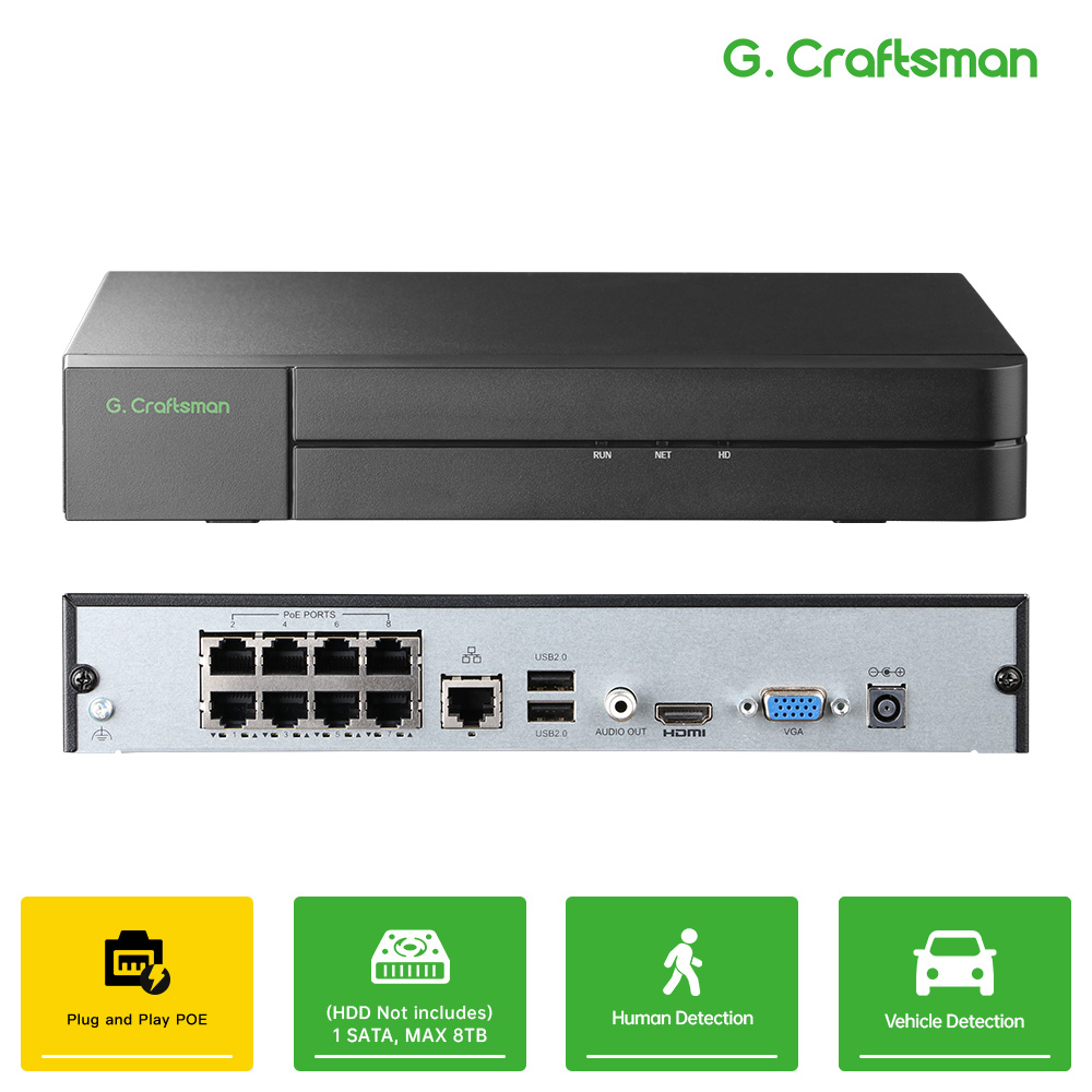 C-U、8CH POE ネットワークビデオレコーダー 4K  - Smart Home Microsoft のレビューと価格