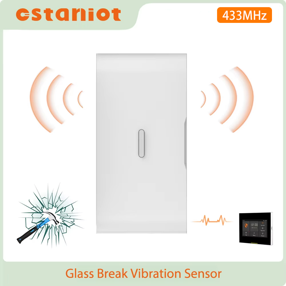 Staniot 433MHz EV1527 ワイヤレス振動ガ - Wireless Door Sensor のレビューと価格